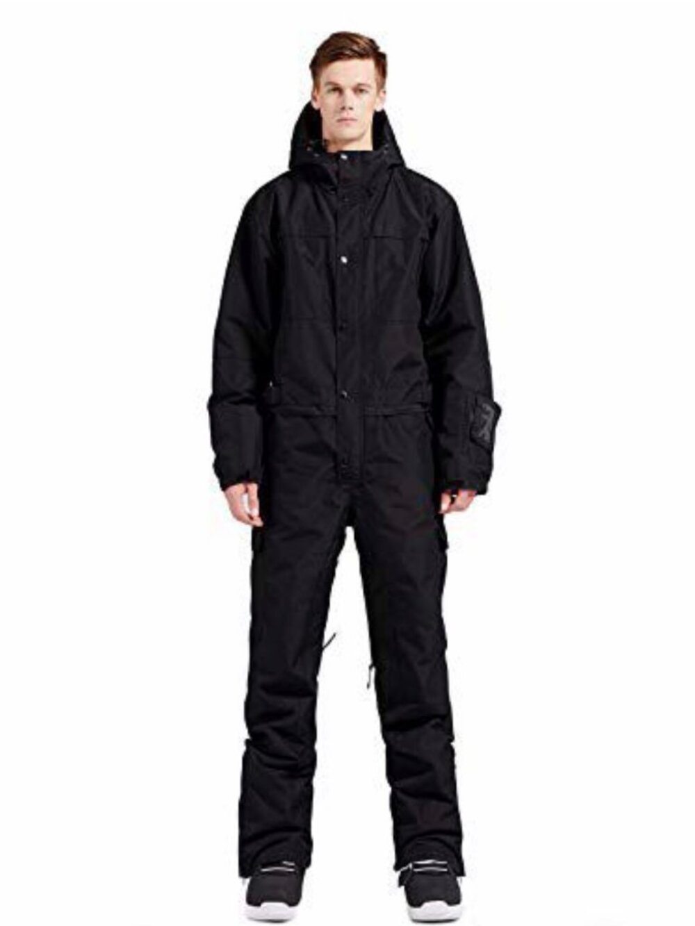 BGX Men's Waterproof One Pieces Snowsuits Black 3XL